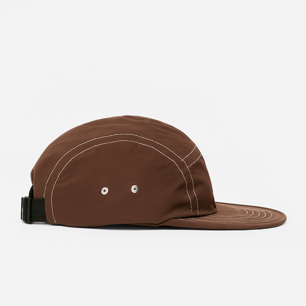 Five Panel Marrom com Linha Branca