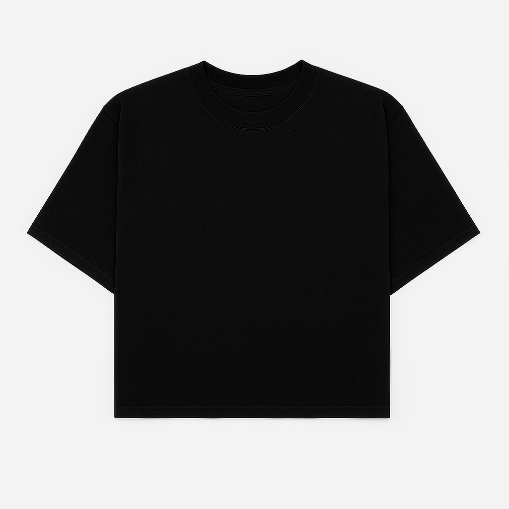 Tshirt Boxy - Preta